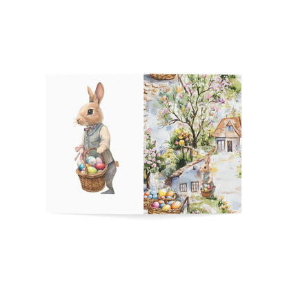 Greeting Cards - Greeting Cards - Easter Bunny In The Village