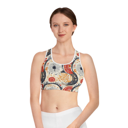 Sports Bra - Vibrant Geometric Mandalas
