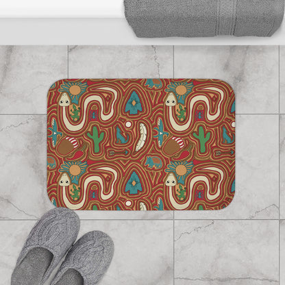 Bath Mat - Southwestern Native American Desert Animals