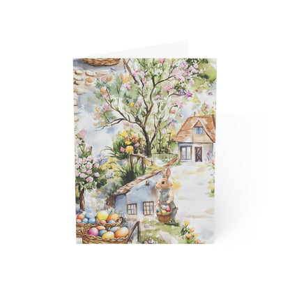 Greeting Cards - Greeting Cards - Easter Bunny In The Village