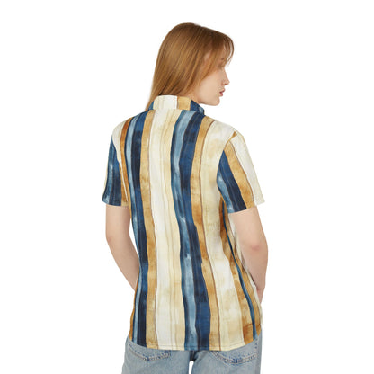 Men's Polo - Modern Mad Men Style Striped Shirt