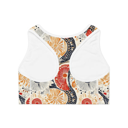 Sports Bra - Vibrant Geometric Mandalas