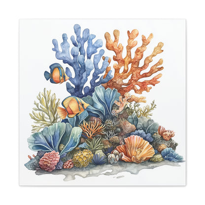 Canvas Art - Underwater Coral Reef Wall Decor