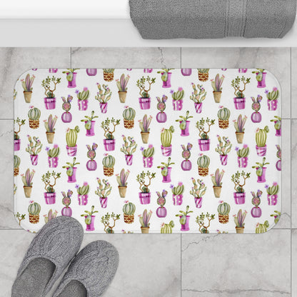 Bath Mat Southwest Cactus in Bloom
