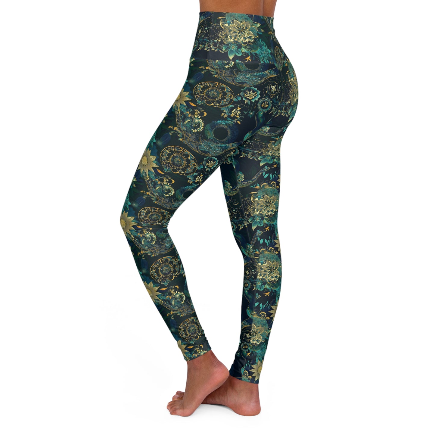 Yoga Leggings - Mandalas Year Of The Snake Athleisure Wear