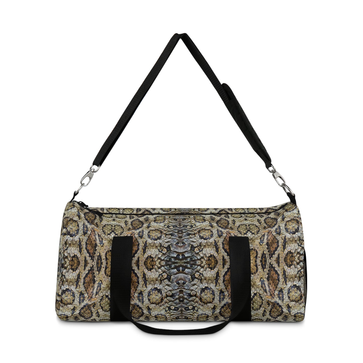 Duffel Bag - Faux Snakeskin Scales, Travel, Gym And Overnighter Duffel