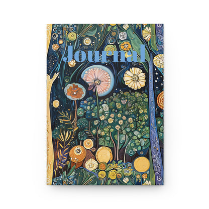 Hardcover Journal - Fantasy Nature Forest Inspired By Gustav Klimt