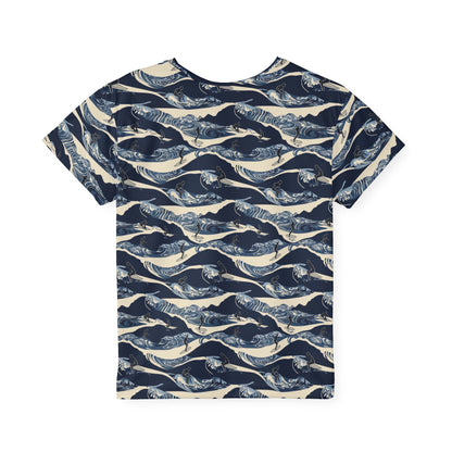 Kids Tshirt - Surfers On Ocean Waves