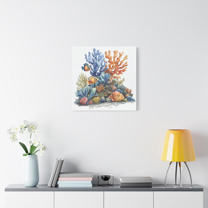 Canvas Art - Underwater Coral Reef Wall Decor