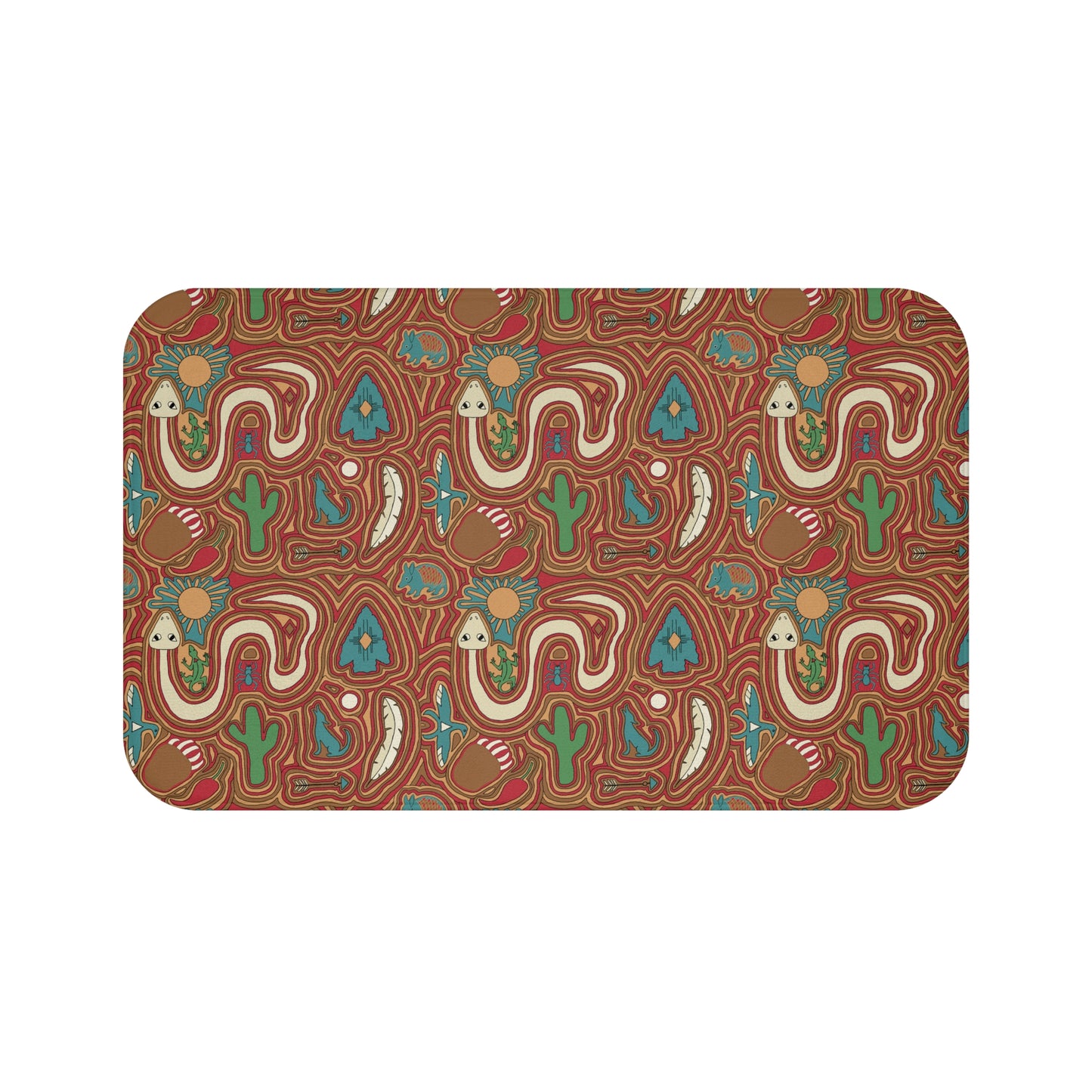 Bath Mat - Southwestern Native American Desert Animals