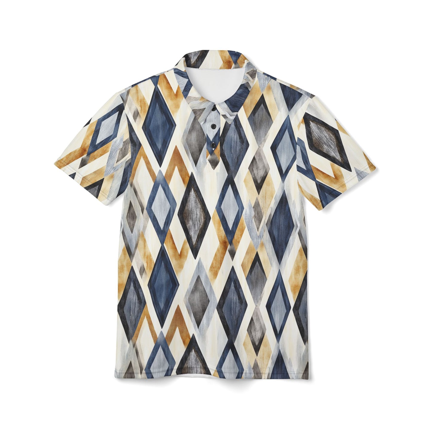 Men's Polo - Modern Mad Men Style Diamond Unisex Shirt