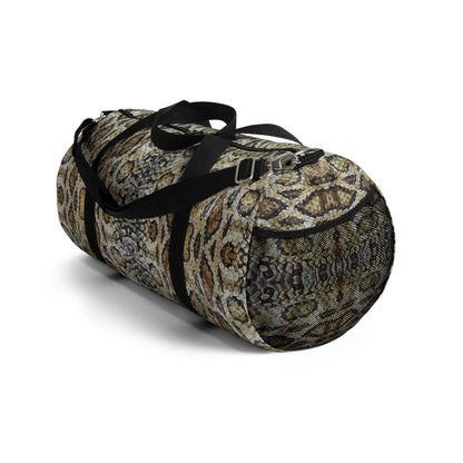 Duffel Bag - Faux Snakeskin Scales, Travel, Gym And Overnighter Duffel