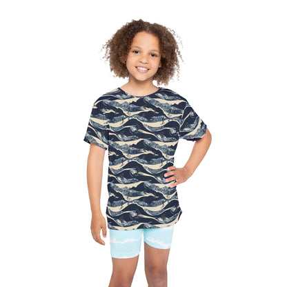 Kids Tshirt - Surfers On Ocean Waves