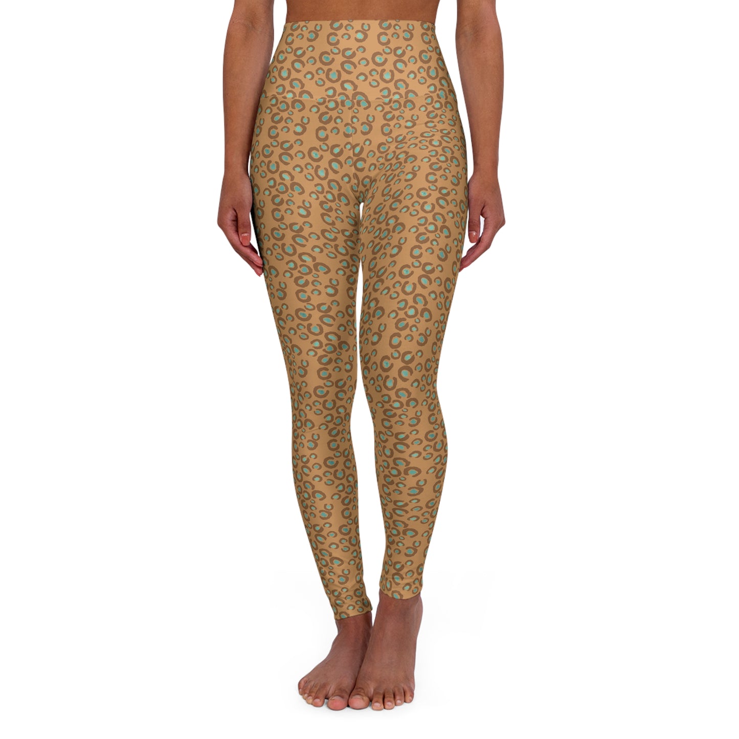 Yoga Leggings - Leopard Print Athleisure Wear