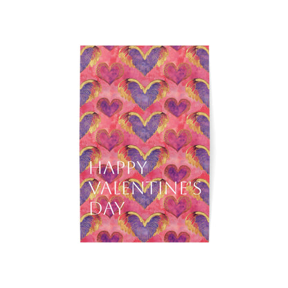Greeting Card - Victorian Golden Wings Heart Valentine's Day