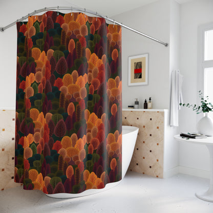 Shower Curtains - Autumn Trees Shower Curtains