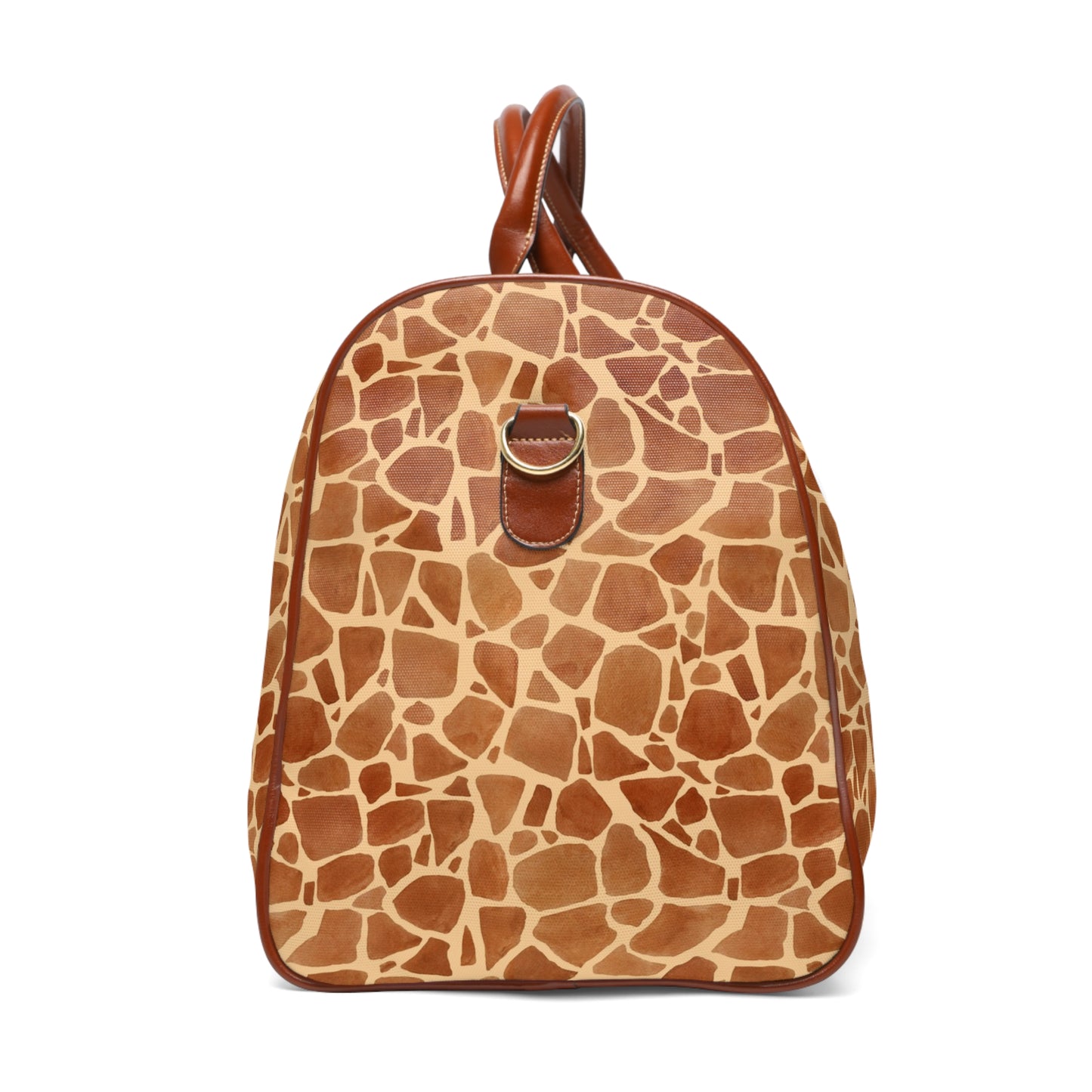 Duffle Bag - Giraffe Print Duffle Bag in Orange and Tan Hues