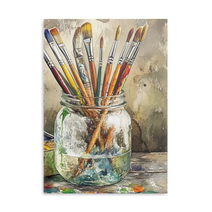 Journal - Hardcover Art Notebook With Watercolor Box And Brushes