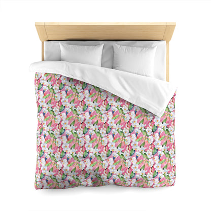 Duvet Cover - White Gardenias Floral Spring Refresh