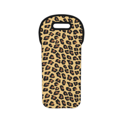 Wine Tote Bag - Chic Leopard Print for Wine Lovers