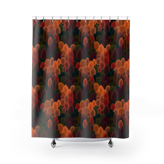 Shower Curtains - Autumn Trees Shower Curtains