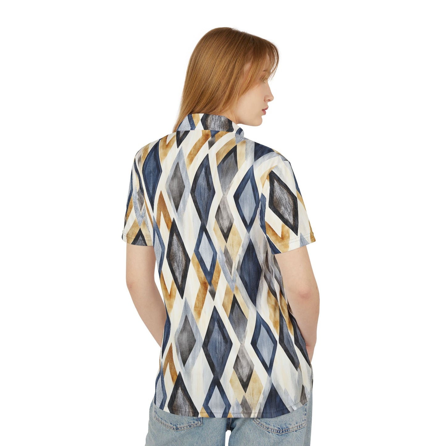 Men's Polo - Modern Mad Men Style Diamond Unisex Shirt