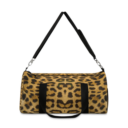 Duffel Bag - African Leopard Skins Pattern, Travel, Gym And Storage Duffel Bag In Two Sizes, Shoulder Strap