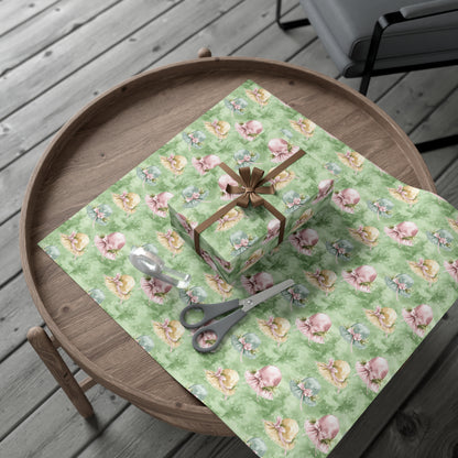 Wrapping Paper - Vintage Watercolor Easter Bonnet Gift Wrap