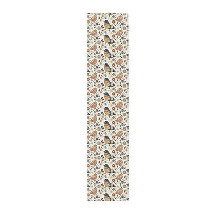 Table Runner - Whimsical Birds Floral Cotton Dining Décor