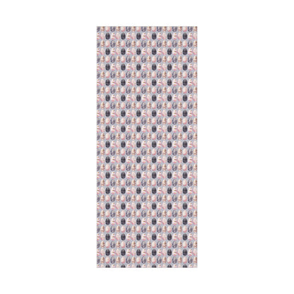 Wrapping Paper - Elegant Sophisticated Easter Eggs in Charcoal, Pink and Black for Spring Celebrations