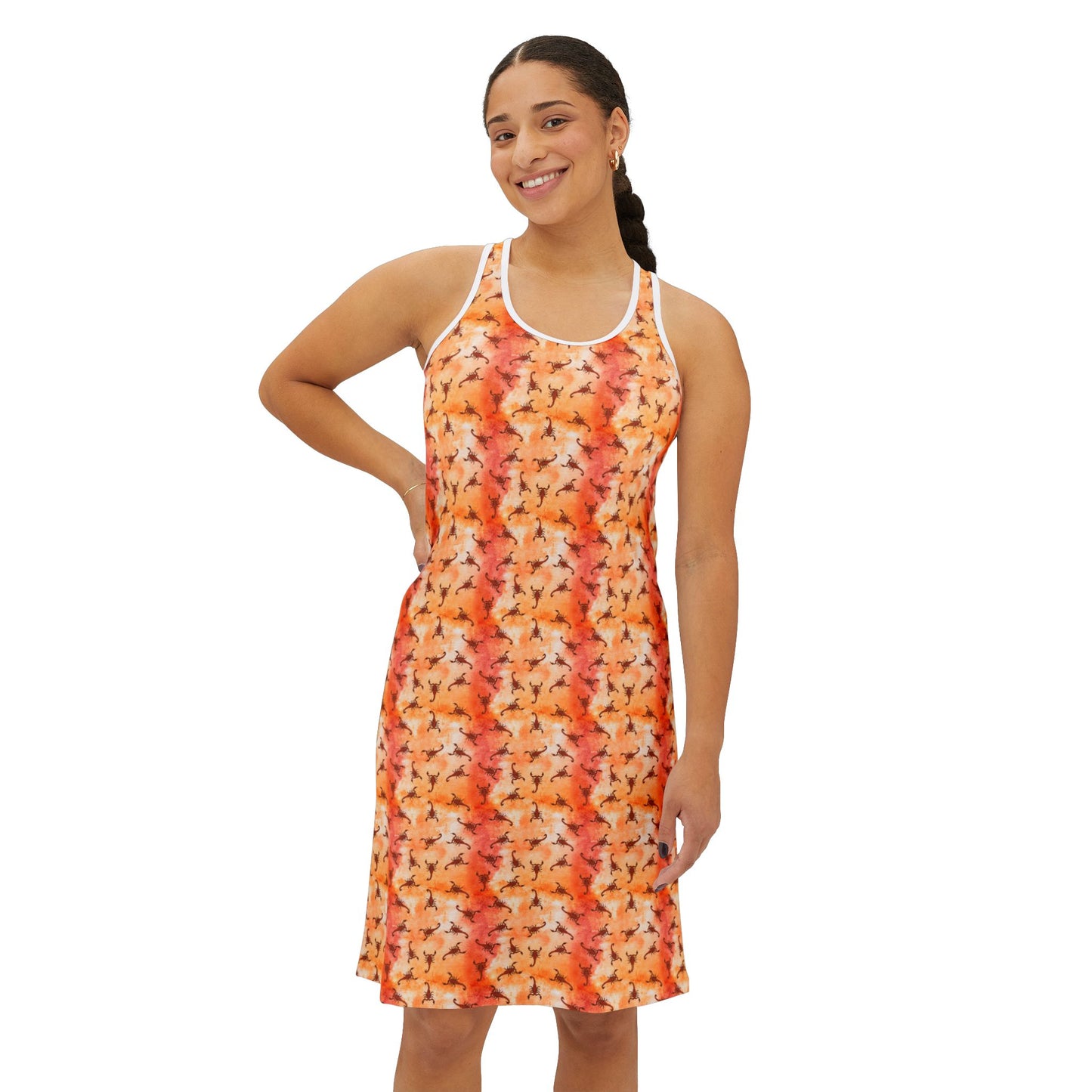 Women's Racerback Dress - Southwest Scorpions On Desert Sands