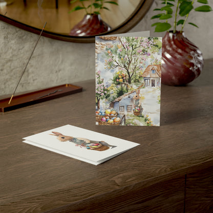 Greeting Cards - Greeting Cards - Easter Bunny In The Village