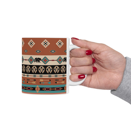 Ceramic Mug - Native American Southwestern Motifs