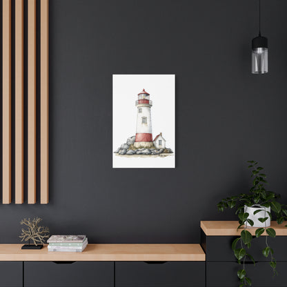 Canvas Print - Coastal Lighthouse Wall Decor