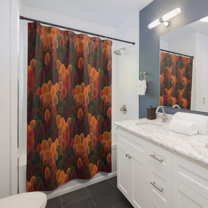 Shower Curtains - Autumn Trees Shower Curtains