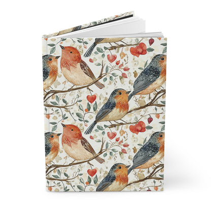 Journal - Nature Inspired Love Birds With Hearts