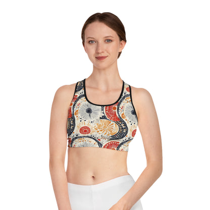 Sports Bra - Vibrant Geometric Mandalas