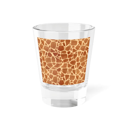 Glassware - Faux Giraffe Print Shot Glass, Perfect for Safari Lovers