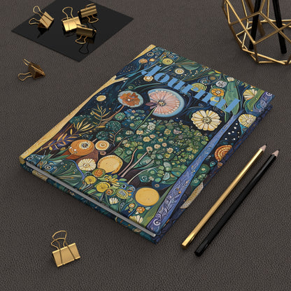 Hardcover Journal - Fantasy Nature Forest Inspired By Gustav Klimt