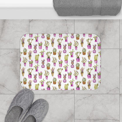 Bath Mat Southwest Cactus in Bloom