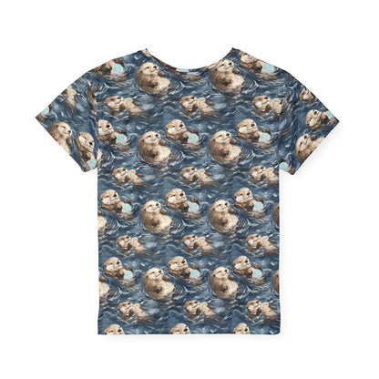 Kids Tshirt - Sea Otters Sports Jersey for Active Children