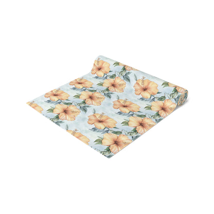 Table Runner - Tropical Hibiscus Floral Dining Decor