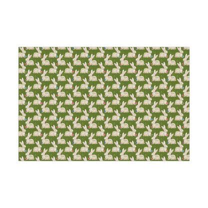Wrapping Paper - Charming Bunnie & Colorful Eggs for Easter & Spring Celebrations