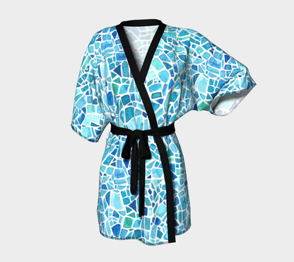 Beach Sea Glass Short Kimono
