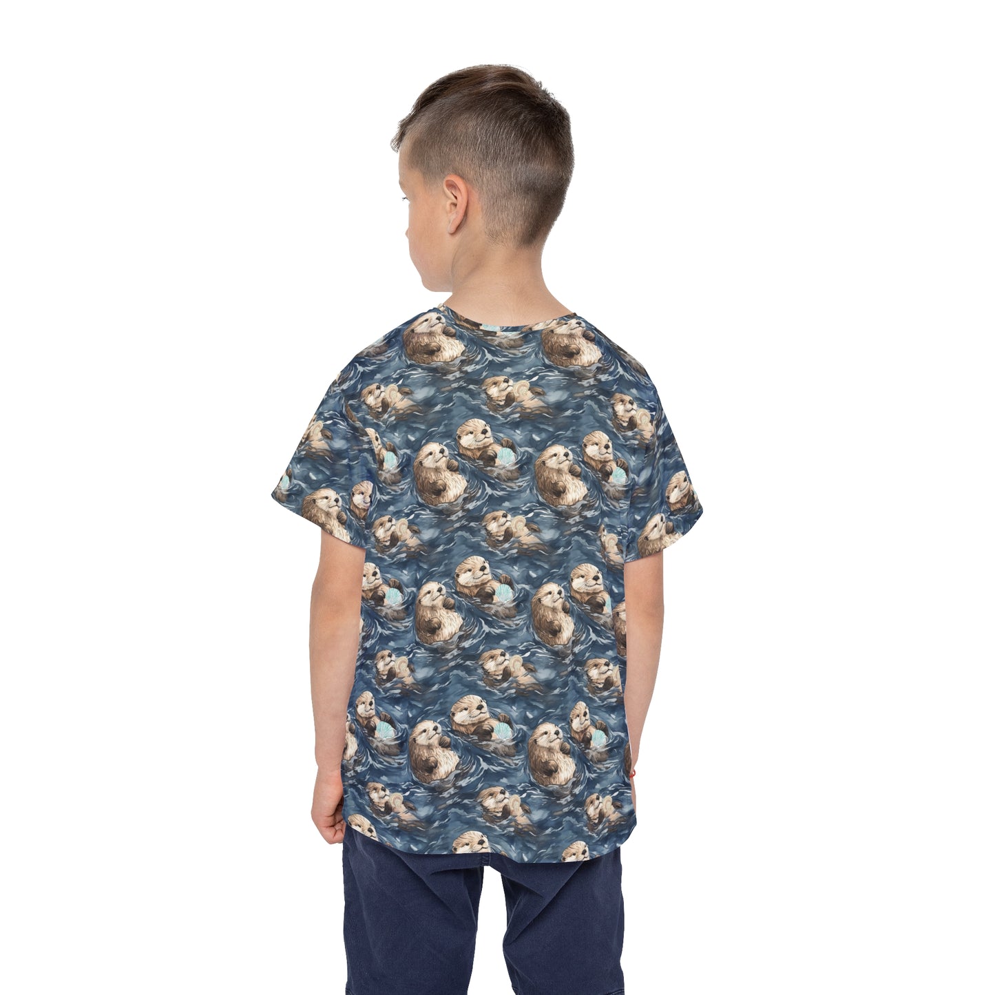 Kids Tshirt - Sea Otters Sports Jersey for Active Children