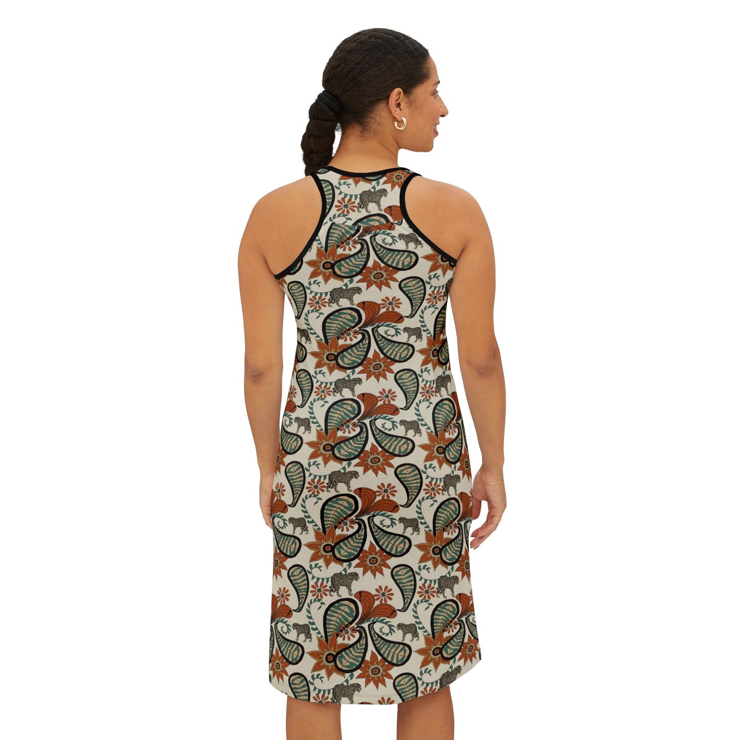 -Women's Clothing - Paisley Cougar Racerback Dress