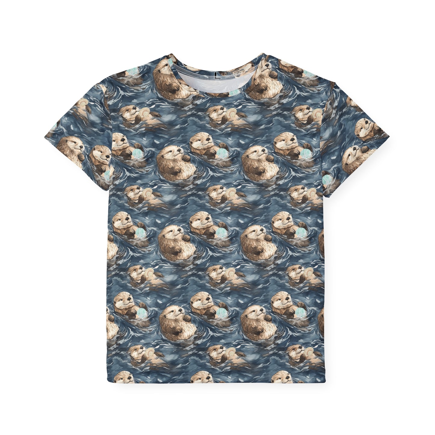 Kids Tshirt - Sea Otters Sports Jersey for Active Children
