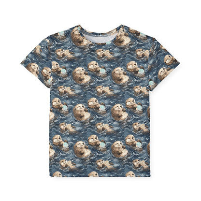 Kids Tshirt - Sea Otters Sports Jersey for Active Children