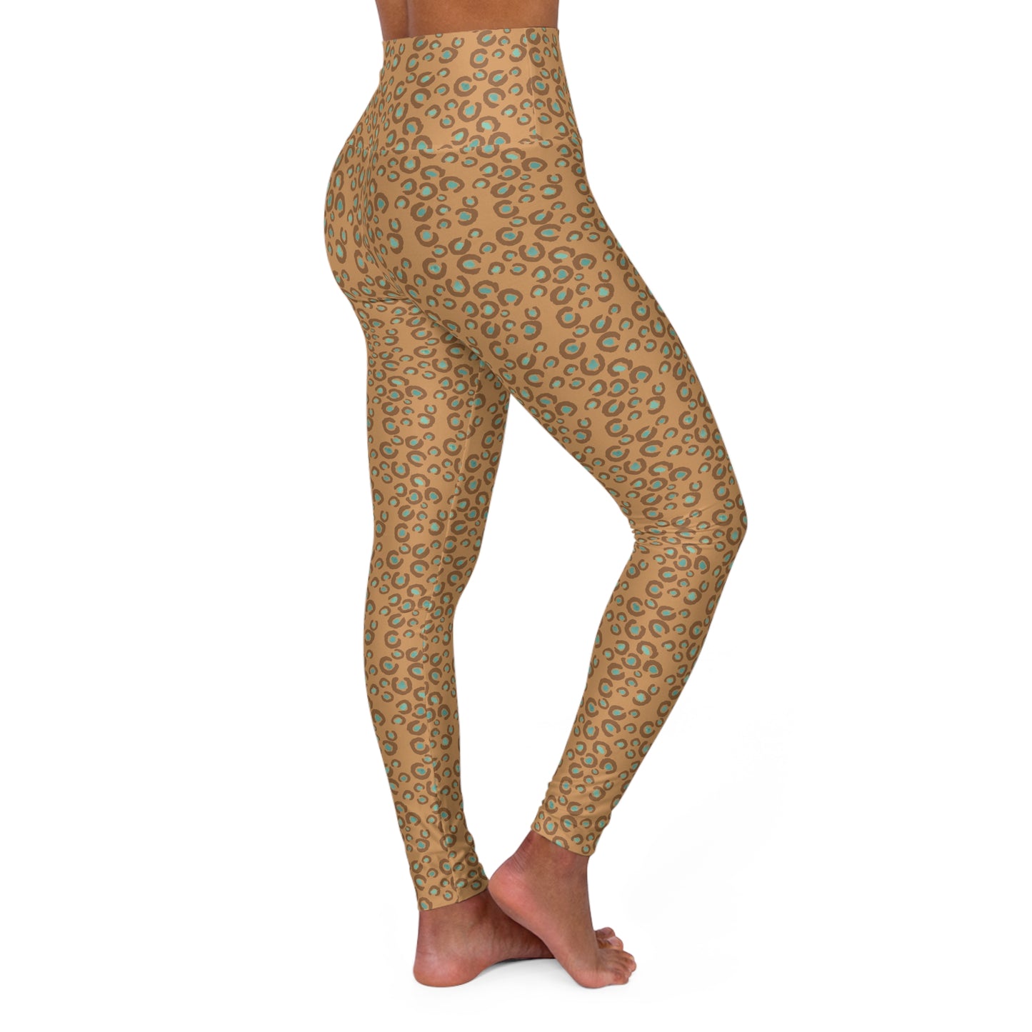 Yoga Leggings - Leopard Print Athleisure Wear