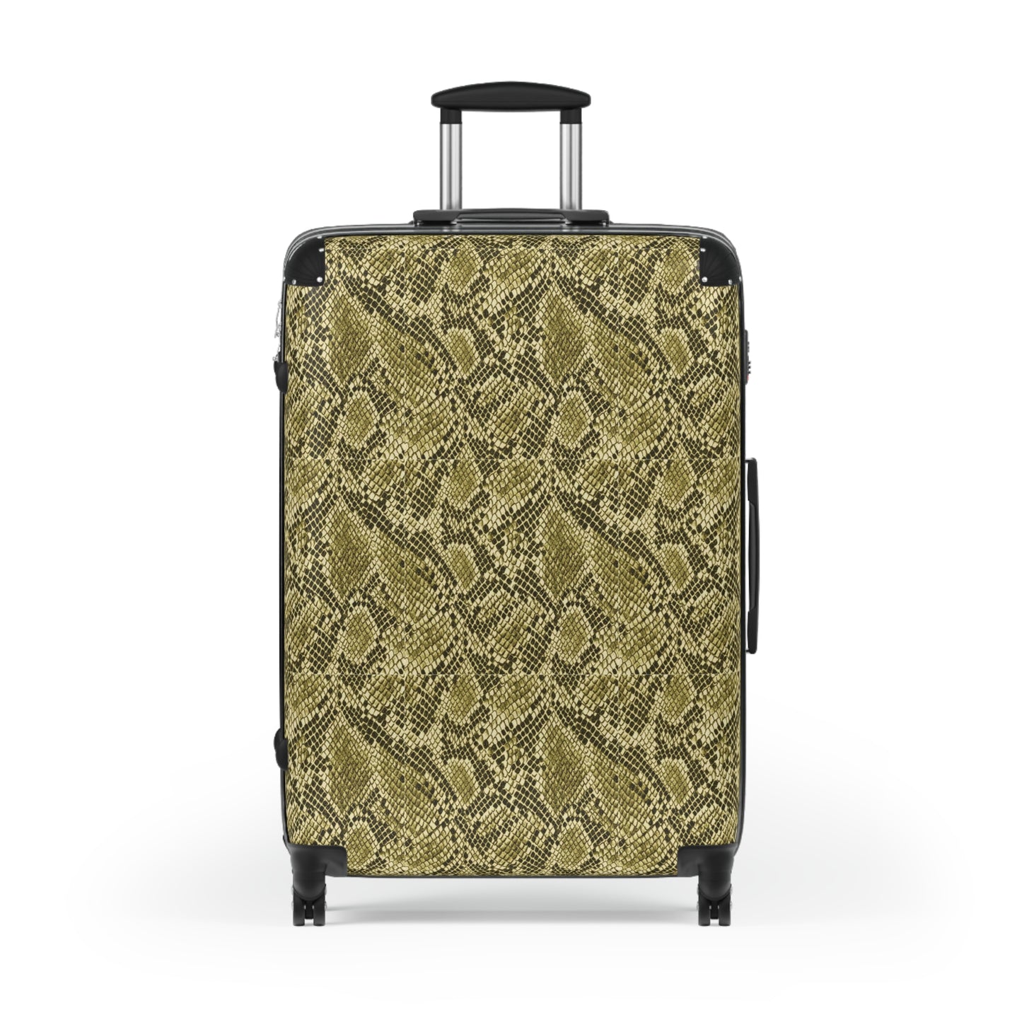 Suitcase - Faux Snakeskin Green Hues Traveler Adventure Luggage